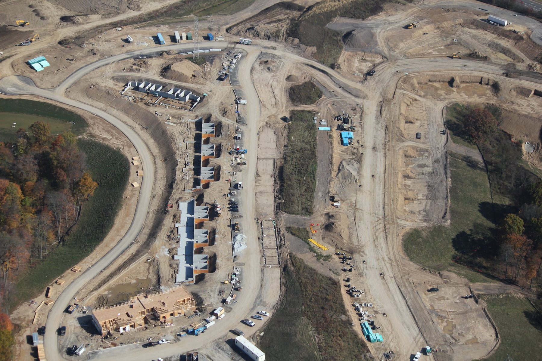 Site grading at Southpointe