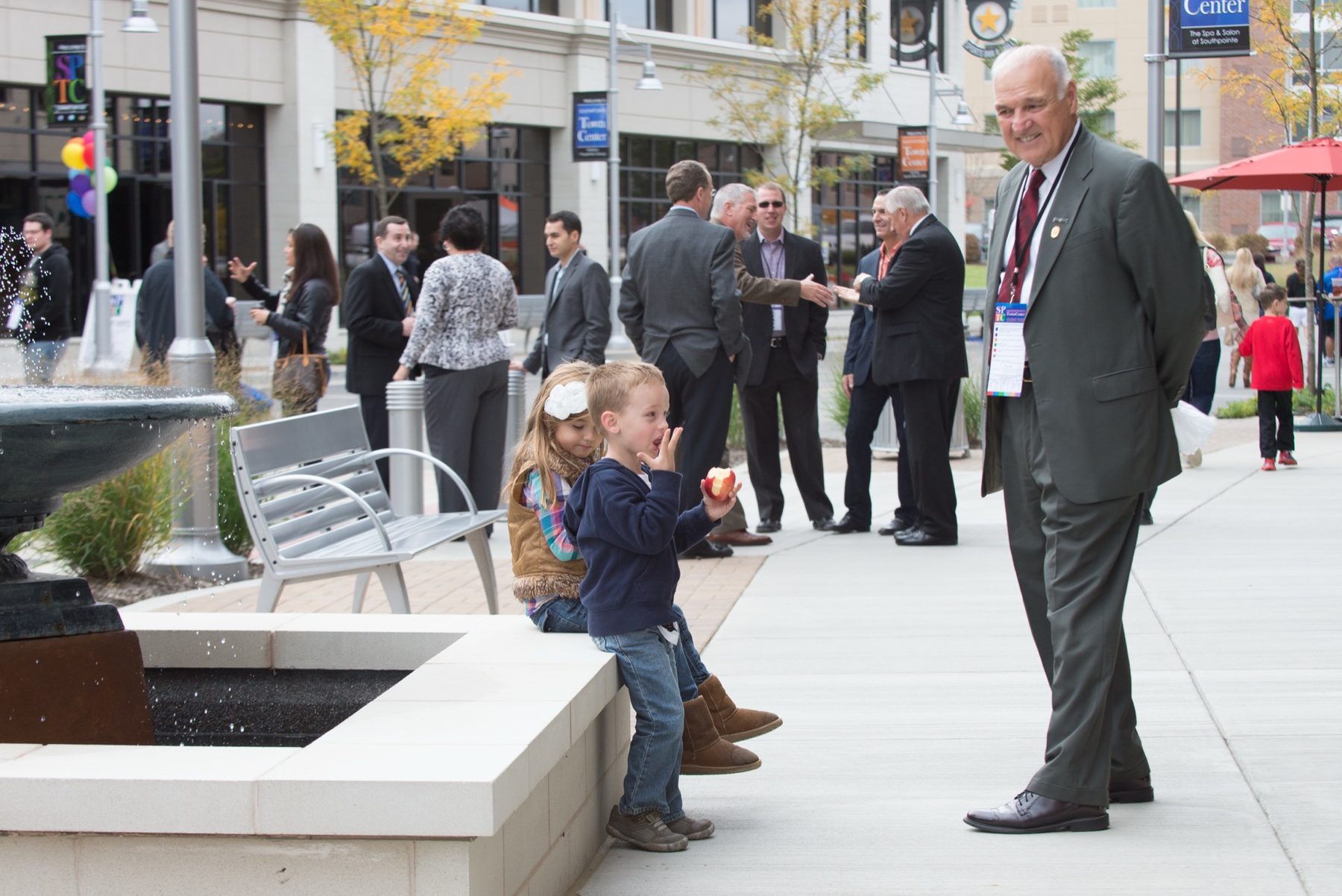 A community gathering at Southpointe Town Center